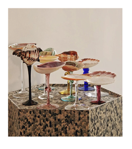 ภาชนะใส่เครื่องดื่มแก้วเปลือกหอยแบบกำหนดเองสำหรับผู้ค้าส่งและนักออกแบบของรีสอร์ท - Product Image 1