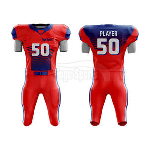 Uniforme de Fútbol Americano para Adultos de Último Diseño, Transpirable, de Manga Corta, Colores y Logotipo Personalizables, Servicio OEM, Precio al por Mayor - Product Image 1