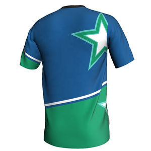 เสื้อฟุตบอลแขนสั้นดีไซน์ล่าสุด ผลิตจากโพลีเอสเตอร์ 100% ป้องกันแบคทีเรีย บริการ OEM คุณภาพพรีเมียม ปรับแต่งได้ - Product Image 2