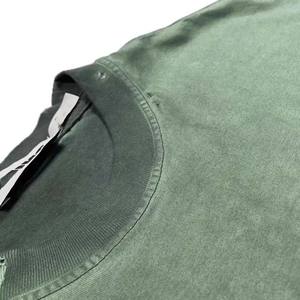 Hot Premium Quality Loose Soft Cotton Vintage Acid Wash Streetwear Ropa de manga corta con cuello redondo Camiseta para hombres Camisetas para hombres - Product Image 3
