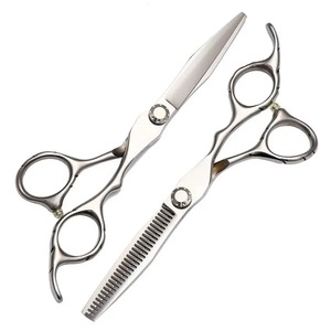 Tijeras profesionales para peluquero, 2 uds., recortadora de corte fino, herramienta de peluquería 9CR13, recién llegados, tijeras cortadoras de pelo para mascotas - Product Image 1