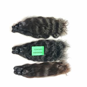 Venta al por mayor 100% Extensiones de Cabello Humano Virgen Natural Indio Doble Trama Raw Temple Bundles Ondulado Suelto Profundo Cabello Humano - Product Image 3