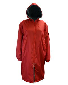 Wholesale Custom Water Resistant Fleece Lined Club Team Swim Parka Mens <b>Coat</b> Long Length Warm <b>Beach</b> Down Parka <b>Coat</b> - Product Image 5