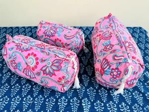 Algodón de Estilo Vintage para estuche con cierre de cremallera Mango Ecológico y resistente al agua Estampado multifloral para viajes - Product Image 3