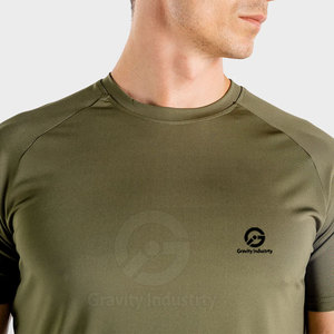 เสื้อยืดออกกำลังกายผู้ชายรุ่นใหม่ สีสันปรับแต่งได้ ทนทาน คุณภาพสูง แห้งเร็ว ระบายอากาศดี ผลิตจากโพลีเอสเตอร์/คอตตอน แขนสั้น ทรงปกติ - Product Image 4