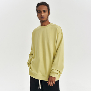 Sudadera profesional de algodón suave de alta calidad para hombre, sudadera de invierno personalizada, mezcla de algodón básico teñido liso - Product Image 5