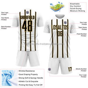Vente en gros d'uniformes de football légers à séchage rapide pour hommes Nom et conception de l'équipe personnalisés Technologie de coupe automatisée - Product Image 6