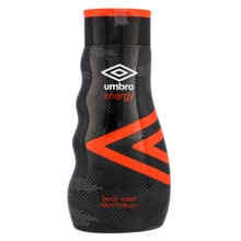 Umbro Energy Bath Shower Gel 400ml Liquid with Lemon Cucumber Strawberry Jasmine Lavender Scents Herbal Niacinamide Ingredients