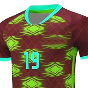 Ropa de fútbol para hombres Deportes al aire libre Cuello redondo Camisa suelta Tops Camiseta de fútbol con corte automatizado para adultos - Product Image 4