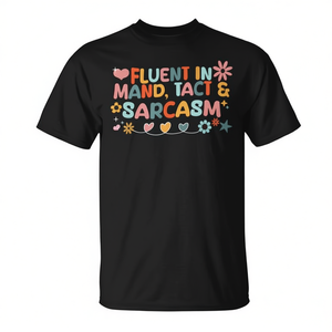 Camiseta Floral para Terapeuta y Analista del Comportamiento (RBT) con Diseño Fluent ABa, para Fines Promocionales - Product Image 2