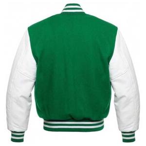 Nouvelle Collection 2026 : Blousons Teddy Homme Hiver en Laine avec Manches en Cuir de Haute Qualité – Modèle Letterman 2026 - Product Image 4