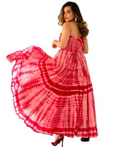 Robe longue à épaules dénudées pour femme, tenue de soirée Tie Dye, nouvelle collection - Product Image 1