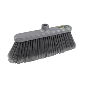 Durable Soft PET Bristle Floor <b>Broom</b> with Long <b>Handle</b> New Condition Manual Plastic Sweeping Brush for Home Cleaning - Product Image 1