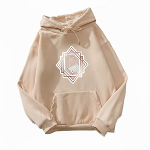 Alta calidad 3D Puff Print 300 Gsm Heavyweight 100% algodón Ecológico Sudadera con capucha de gran tamaño Logotipo personalizado Transferencia de calor Sudadera con capucha para mujer - Product Image 4