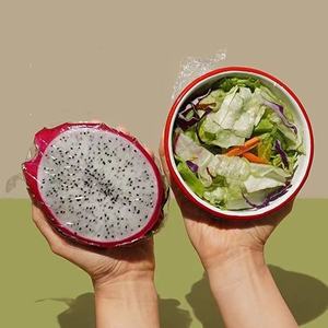 Rollo de envoltura adhesiva PBAT PLA troquelada biodegradable personalizado transparente para carne, fruta, verdura, película adhesiva táctil, envoltura de alimentos - Product Image 4