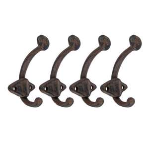 Heavy-duty Iron Keyholder Hooks with Intricate Handcrafted Designs for Vintage and Farmhouse Decor Styles - Product Image 2