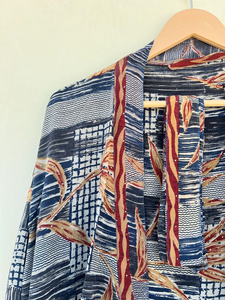 Kimono de seda crepé, bata vintage hecha a mano, bata de seda para mujer - Product Image 3