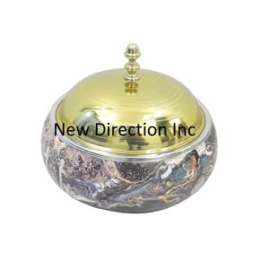 Cazuelas de diseño personalizado para servir olla caliente aislada de doble pared de acero inoxidable Servidor de cazuela proveedor de olla caliente de la India - Product Image 6