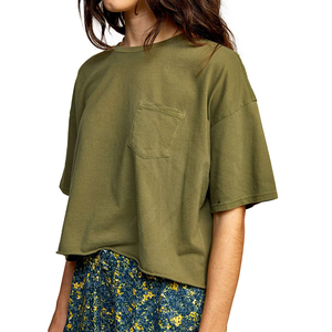 Camiseta de Diseño Personalizado Ecológica con Apliques para Mujer, Ropa Urbana, 100% Algodón Jersey, Profesional, Alta Calidad, en Venta - Product Image 4