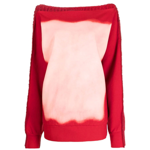 Lady Acid Wash Sweatshirt Fabricant Cotton Pullover Sweaters Oversized Distressed Crewneck Femme - Product Image 1