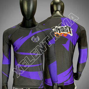 Diseño personalizado Mma Rash Guard Bjj Rashguard con su logotipo - Product Image 1