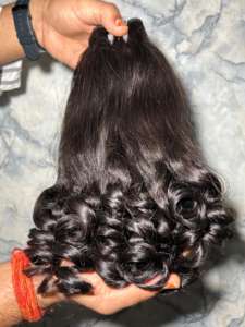 Bundles de cheveux indiens bouncy wave naturels brillants pour femmes Texture douce et brillante Aspect volumineux Confortable Modèle non permanent - Product Image 5