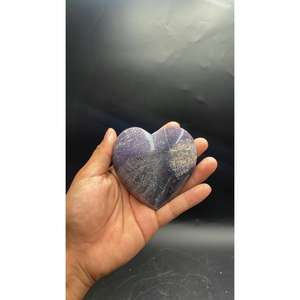 Wholesale 8 cm Polished Grape Agate <b>Crystal</b> Stone Natural <b>Big</b> Heart Carving Healing Decorative for Home Use Indocraftstone Rizki - Product Image 4