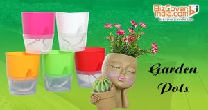 Pots de fleurs suspendus en plastique biodégradable écologiques légers de 7 pouces, couleurs personnalisées, fournisseurs en gros en Inde, pour balcon - Product Image 2