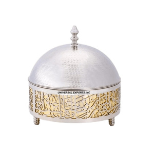 Olla de madera con acabado de nogal, Superior cazuela de calidad hecha a mano, diseñador clásico y elegante, nuevo calentador de alimentos de Metal - Product Image 5