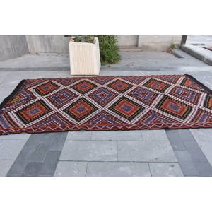 Alfombra tradicional de lana roja y negra de 6x12 pies estilo Tabriz turco área grande patrón abstracto respaldo de látex 10mm para habitación de pasillo - Product Image 4