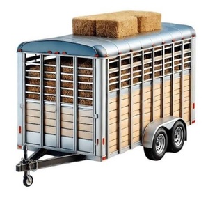 Remorque industrielle pour l'élevage et le transport d'animaux de ferme (bovins, chevaux, moutons) avec système hydraulique fiable - Product Image 5