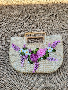 Bolso de mujer de jacinto de agua de alta calidad con precio barato, artesanía ecológica hecha en Vietnam - Product Image 5