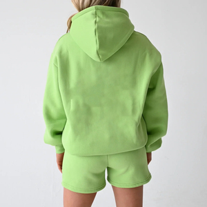 ชุดกางเกงขาสั้นเอวสูงแขนยาวแฟชั่นฤดูหนาว - Product Image 4