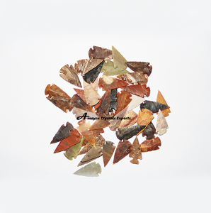 Pointe de flèche en agate naturelle sculptée à la main, authentique jaspe fantaisie de 1 à 1,5 pouce, sculpture artisanale de haute qualité, cristaux Amayra du Gujarat - Product Image 5