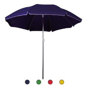 Parasol de plage Soleil Est 2,20 m en aluminium avec 8 baleines renforcées en fibre de verre pour le soleil estival - Product Image 1