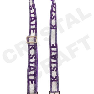 CRYSTAL CRAFT Georgia Bulldogs Perles de verre Couleur personnalisée Sangle de sac à main Taille personnalisée Logo Accessoires à usage quotidien - Product Image 4