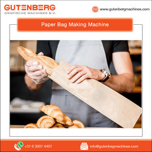 World Wide Selling Easy to Install Fully Automatic 120 Pcs/ min Bag Speed Paper Bags Bakery Bags Making Machine - Product Image 6