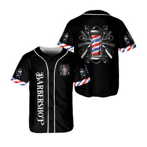 Cómodo uniforme de barra de algodón moderno de fácil mantenimiento para ambientes de trabajo de salón de barberos ocupados - Product Image 2