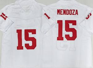 Novo Futebol Americano Universitário Indiana Hoosiers # Camisa de Futebol Universitária Leve MENDOZA 15 - Product Image 4