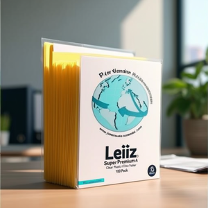 Leitz Super Premium A4 Clear <b>Plastic</b> File <b>Folder</b> 0.15mm 100 Pack - Product Image 3