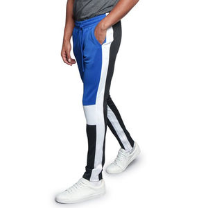 2024 nouveauté décontracté couleur bloc survêtement pantalons de survêtement coupe ajustée multi-poches gymnastique entraînement vêtements actifs pour la course sport toile - Product Image 4