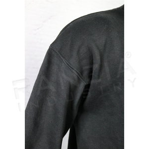 Sweat à capuche en molleton de coton noir 500 GSM petit Logo avant et grand pull Streetwear Ultra lourd imprimé au dos pour hommes et femmes - Product Image 4