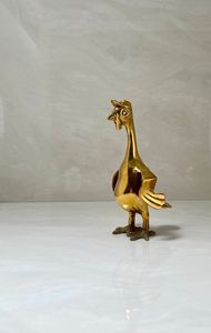 Escultura decorativa de figura de Animal de latón para decoración del hogar con detalles elegantes Artesanía artística artesanal única - Product Image 2