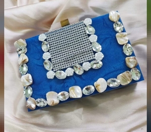 กระเป๋าสตางค์โลหะหรูหรากระเป๋าคลัทช์กรอบสำหรับงานแต่งงานเจ้าสาวเป็นมิตรกับสิ่งแวดล้อมตกแต่งโซ่กันน้ำสำหรับตอนเย็นกระเป๋าถือ - Product Image 1