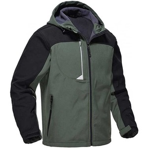 Sweat à capuche pour hommes personnalisé de haute qualité fabriqué en usine motif solide Style décontracté laine/nylon respirant poche Design hiver - Product Image 1