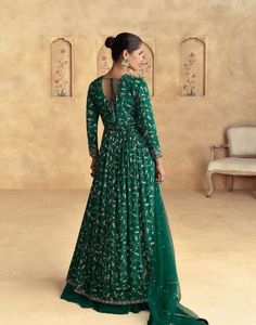 ผ้าไหมชินอนพร้อมผ้าเย็บปักลาย Lehenga Choli ดีไซน์ใหม่ล่าสุดแฟนซีจากอินเดีย - Product Image 5