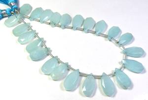 Amazonite bleue à facettes 15x7.5mm taille poire pierres précieuses naturelles 23 pièces pierres en vrac pour la fabrication de bijoux de collier - Product Image 2