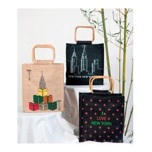 กระเป๋าผ้าปอกระเจาออกแบบได้ตามต้องการมีสไตล์เป็นมิตรต่อสิ่งแวดล้อมถุงช้อปปิ้งนำมาใช้ใหม่ได้วัสดุปอกระเจาธรรมชาติสำหรับใช้ในชีวิตประจำวัน - Product Image 3