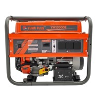Générateur à essence à châssis ouvert YM13000E 10 kW 220 V Monophasé Unité d'alimentation portable