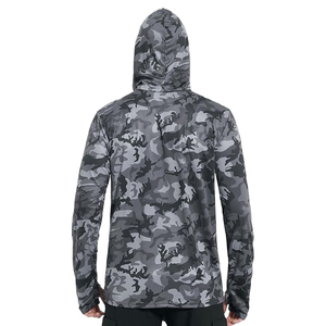 Sudadera con Capucha de Pesca de Manga Larga de Alta Calidad, Ropa Deportiva Transpirable y Resistente al Viento, Protección Solar, Tallas Grandes, Servicio OEM para Adultos - Product Image 4